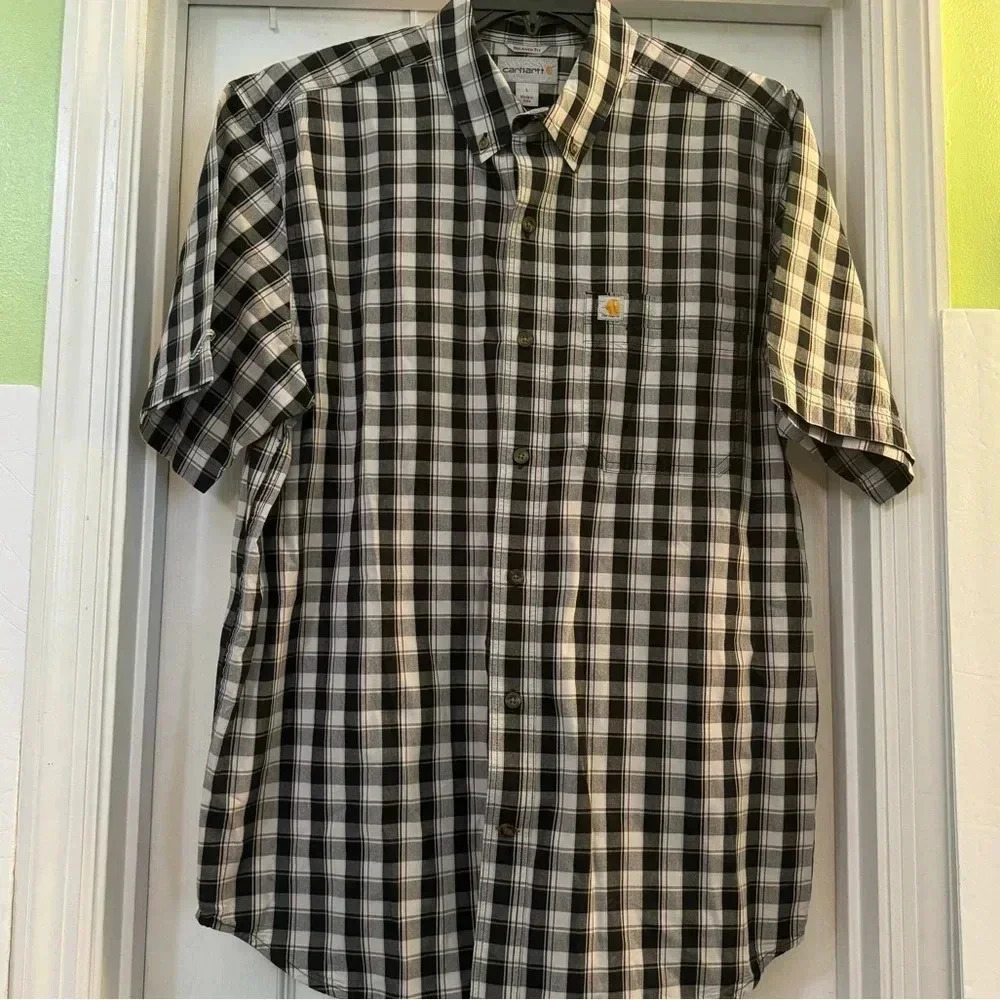 Carhartt Relaxed Fit Short Sleeve Button Down Shirt